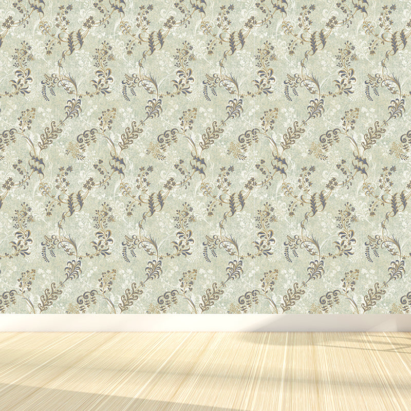 Non-Woven Stain Resistant Mural Modernist Flower Pattern Wall Decor for Living Room Clearhalo 'Wall Decor' 'Wall Mural' 1786170