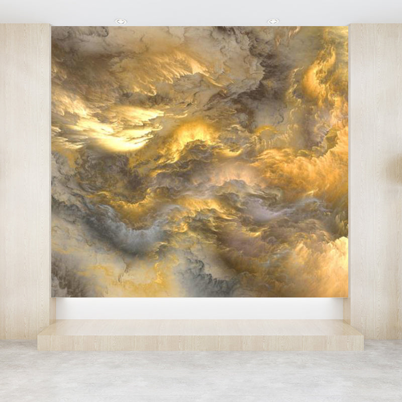 Huge Sky View Mural for Bathroom Natural Landscape Wall Art in Light Color, Stain Resistant Clearhalo 'Wall Decor' 'Wall Mural' 1786439