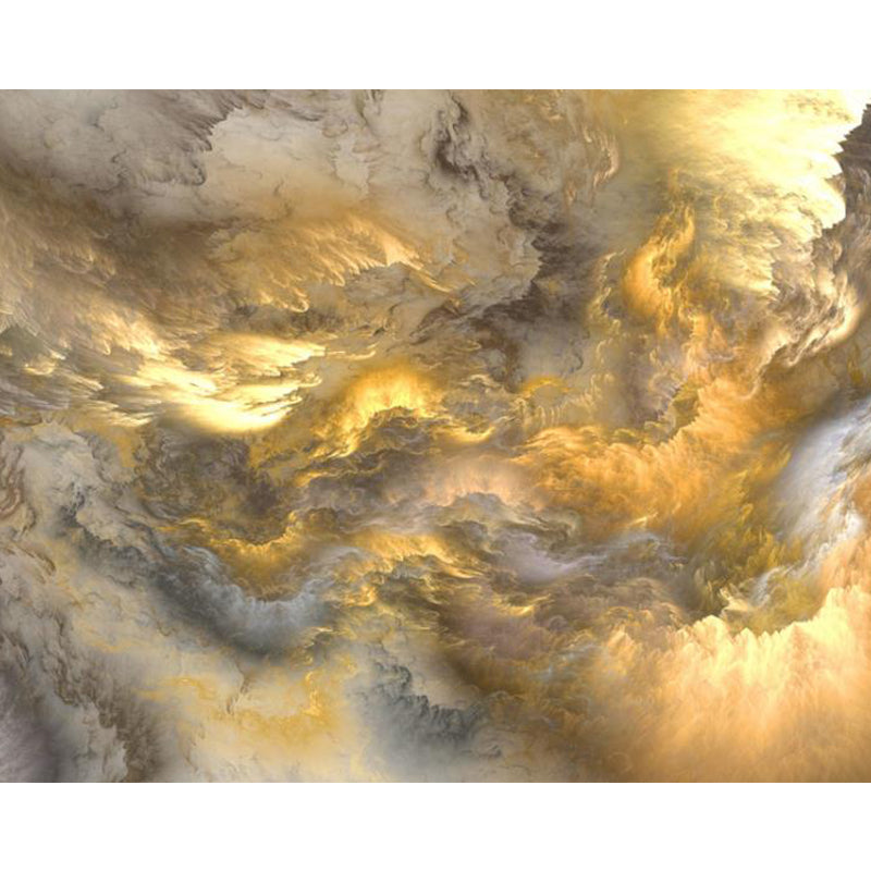 Huge Sky View Mural for Bathroom Natural Landscape Wall Art in Light Color, Stain Resistant Clearhalo 'Wall Decor' 'Wall Mural' 1786441