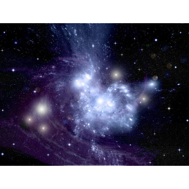 Huge Sky View Mural for Bathroom Natural Landscape Wall Art in Light Color, Stain Resistant Clearhalo 'Wall Decor' 'Wall Mural' 1786446