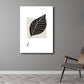Nordic Leave Wall Art Decor Canvas Decorative Black Painting for Parlor, Multiple Size Options Clearhalo 'Arts' 'Canvas Art' 1786581