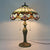 Tiffany Victorian 8"/12"/16" Wide Desk Light 1 Light Stained Glass Desk Lamp in Antique Brass for Living Room Antique Bronze 16" Clearhalo 'Lamps' 'Table Lamps' Lighting' 178664