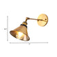 Iron Antiqued Gold Wall Lighting Conic/Barn Shade 1 Bulb Vintage Sconce Light Fixture with Adjustable Joint Clearhalo 'Art deco wall lights' 'Cast Iron' 'Glass' 'Industrial wall lights' 'Industrial' 'Middle century wall lights' 'Modern' 'Rustic wall lights' 'Tiffany' 'Traditional wall lights' 'Wall Lamps & Sconces' 'Wall Lights' Lighting' 1787093