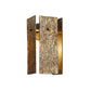 Rectangular Metal Wall Mounted Lighting Colonial 1 Bulb Bedroom Wall Light in Gold with Bark Texture Clearhalo 'Wall Lamps & Sconces' 'Wall Lights' Lighting' 1787295