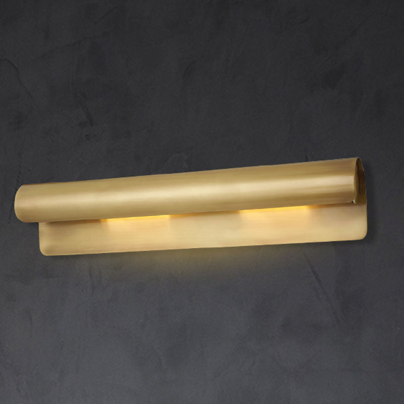 Luxurious Scrolled Wall Sconce Lamp 1 Light 10"/19.5" Wide Metal Wall Mounted Light Fixture in Gold Gold 19.5" Clearhalo 'Wall Lamps & Sconces' 'Wall Lights' Lighting' 1787454