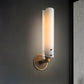 Milk Glass Curved Wall Sconce Colonialism 1/2-Light Bedroom Wall Mounted Light Fixture in Gold Clearhalo 'Wall Lamps & Sconces' 'Wall Lights' Lighting' 1787515