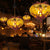 Lantern Restaurant Ceiling Light Country Style Amber Glass 1 Light Rust Pendant Lamp Amber Clearhalo 'Ceiling Lights' 'Chandeliers' 'Glass shade' 'Glass' 'Pendant Lights' 'Pendants' Lighting' 1787728