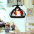 1 Light Pendulum Light Tiffany Tapered White/Yellow/Orange Glass Ceiling Pendant with Grape/Blossom Pattern White Clearhalo 'Ceiling Lights' 'Close To Ceiling Lights' 'Glass shade' 'Glass' 'Industrial' 'Middle Century Pendants' 'Pendant Lights' 'Pendants' 'Tiffany close to ceiling' 'Tiffany Pendants' 'Tiffany' Lighting' 1787902