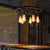 6 Heads Metallic Chandelier Lamp Vintage Silver Gray Gear Restaurant Pendant Ceiling Light Silver Gray Clearhalo 'Cast Iron' 'Ceiling Lights' 'Chandeliers' 'Industrial Chandeliers' 'Industrial' 'Metal' 'Middle Century Chandeliers' 'Rustic Chandeliers' 'Tiffany' Lighting' 1787968