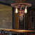 Metallic Gear Hanging Chandelier Vintage 3 Heads Restaurant Ceiling Pendant in Rust Rust Clearhalo 'Cast Iron' 'Ceiling Lights' 'Chandeliers' 'Industrial Chandeliers' 'Industrial' 'Metal' 'Middle Century Chandeliers' 'Rustic Chandeliers' 'Tiffany' Lighting' 1787971