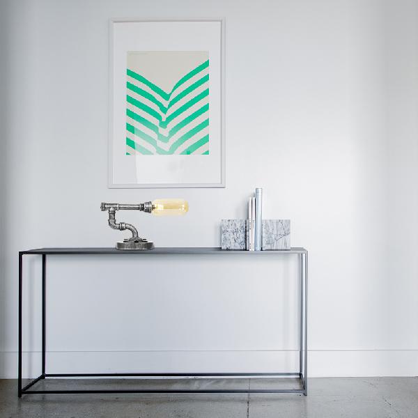 Industrial Capsule Shade Table Light 1/2 Bulbs Amber/Clear Glass LED Nightstand Lamp with/without Water Tap Deco for Living Room Clearhalo 'Lamps' 'Table Lamps' Lighting' 1787999