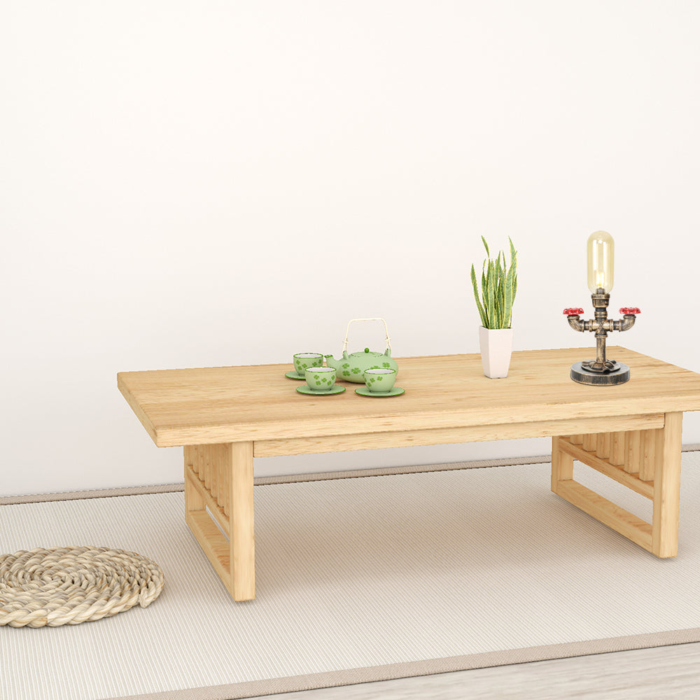 1 Light Capsule Table Light Industrial Brass Clear/Amber Glass Nightstand Lamp with Pipe Metal Base for Teahouse Clearhalo 'Lamps' 'Table Lamps' Lighting' 1788079