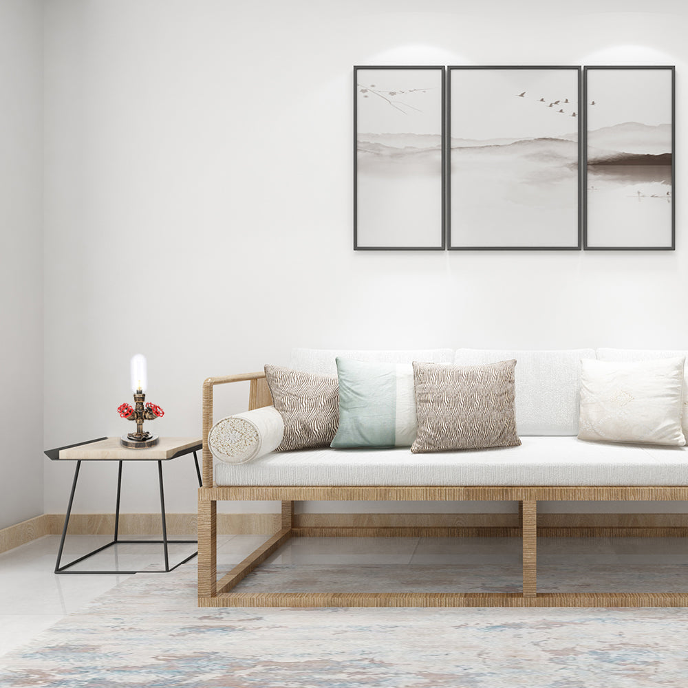 1 Light Capsule Table Light Industrial Brass Clear/Amber Glass Nightstand Lamp with Pipe Metal Base for Teahouse Clearhalo 'Lamps' 'Table Lamps' Lighting' 1788095