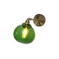 Industrial Pumpkin Wall Mount Lighting 1 Bulb Blue/Green/Clear Prismatic Glass Sconce Lamp Fixture for Restaurant Clearhalo 'Art deco wall lights' 'Cast Iron' 'Glass' 'Industrial wall lights' 'Industrial' 'Middle century wall lights' 'Modern' 'Rustic wall lights' 'Tiffany' 'Traditional wall lights' 'Wall Lamps & Sconces' 'Wall Lights' Lighting' 1788248