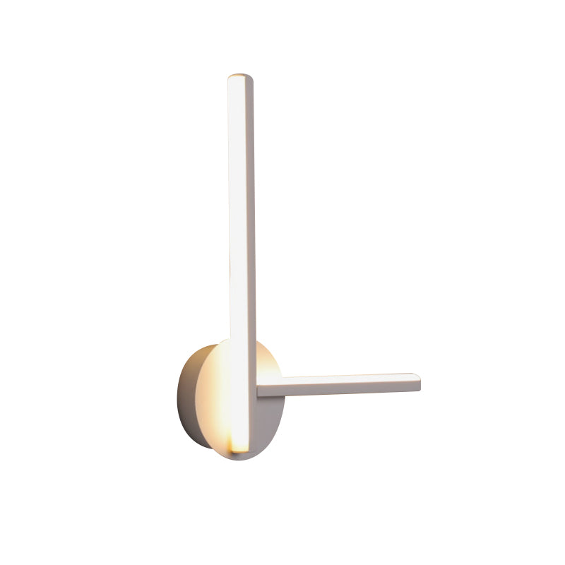 Acrylic Cross Wall Lighting Ideas Minimalism Black/White LED Sconce Lamp in Warm/White Light for Bedside Clearhalo 'Cast Iron' 'Glass' 'Industrial' 'Modern wall lights' 'Modern' 'Tiffany' 'Traditional wall lights' 'Wall Lamps & Sconces' 'Wall Lights' Lighting' 1788493