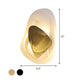 Clear Glass Rock Surface Wall Sconce Minimalist Creative Black/Gold LED Flush Mount for Dining Room Clearhalo 'Cast Iron' 'Glass' 'Industrial' 'Modern wall lights' 'Modern' 'Tiffany' 'Traditional wall lights' 'Wall Lamps & Sconces' 'Wall Lights' Lighting' 1788599
