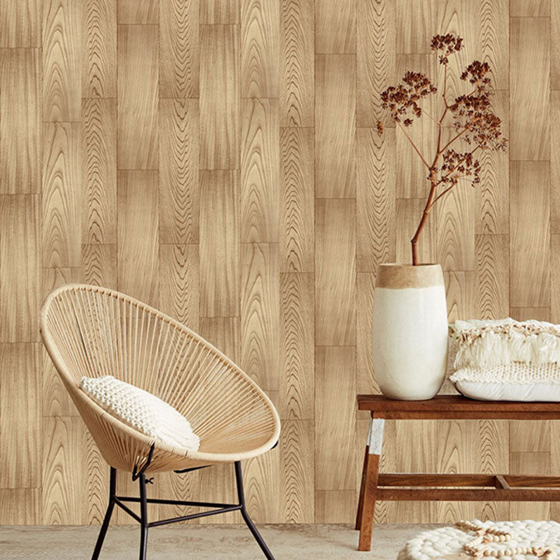 Nostalgic Maple Wood Wallpaper Roll in Natural Color Living Room Wall Art, 58.1 sq ft., Easy to Remove Brown Clearhalo 'Industrial wall decor' 'Industrial' 'Wallpaper' Wall Decor' 1788663