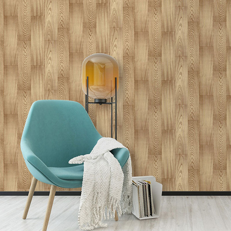 Nostalgic Maple Wood Wallpaper Roll in Natural Color Living Room Wall Art, 58.1 sq ft., Easy to Remove Clearhalo 'Industrial wall decor' 'Industrial' 'Wallpaper' Wall Decor' 1788664