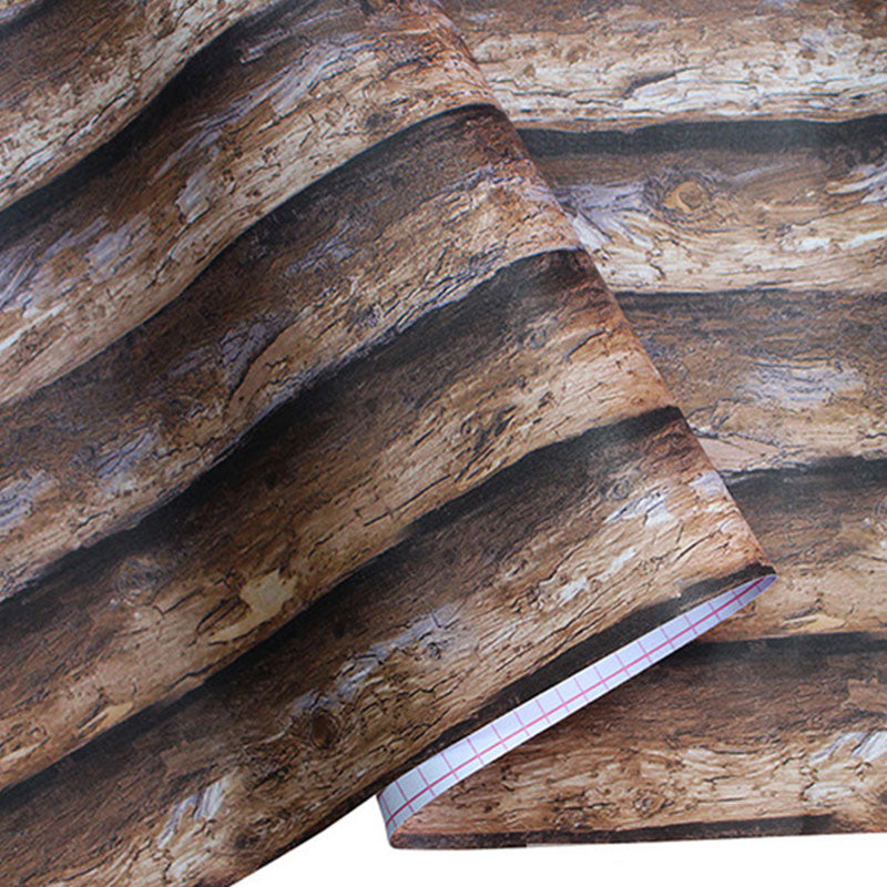 Nostalgic Maple Wood Wallpaper Roll in Natural Color Living Room Wall Art, 58.1 sq ft., Easy to Remove Clearhalo 'Industrial wall decor' 'Industrial' 'Wallpaper' Wall Decor' 1788669