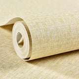 20.5" x 33' Romantic and Soft Moisture-Resistant Non-Pasted Wallpaper in Warm Color Light Yellow Clearhalo 'Modern wall decor' 'Modern' 'Wallpaper' Wall Decor' 1788705