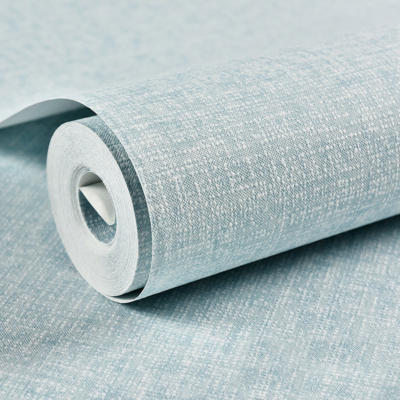 20.5" x 33' Romantic and Soft Moisture-Resistant Non-Pasted Wallpaper in Warm Color Light Blue Clearhalo 'Modern wall decor' 'Modern' 'Wallpaper' Wall Decor' 1788709