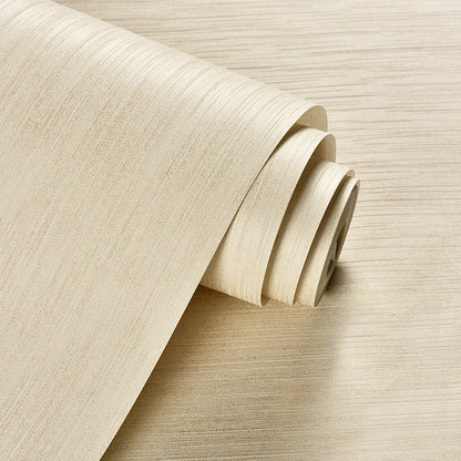 Bedroom and Guest Room Wallpaper with Beige Mottled Line and Stripe, 33'L x 20.5"W, Non-Pasted Beige Clearhalo 'Modern wall decor' 'Modern' 'Wallpaper' Wall Decor' 1788719
