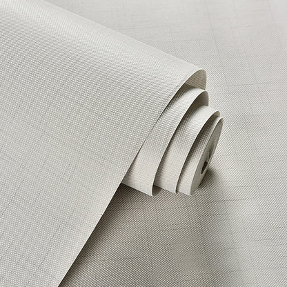 Non-Pasted 20.5"W x 33'L Pure and Fresh Crossed Line and Stripe Wallpaper for Dining Room and Coffee Room Light Gray Clearhalo 'Modern wall decor' 'Modern' 'Wallpaper' Wall Decor' 1788729