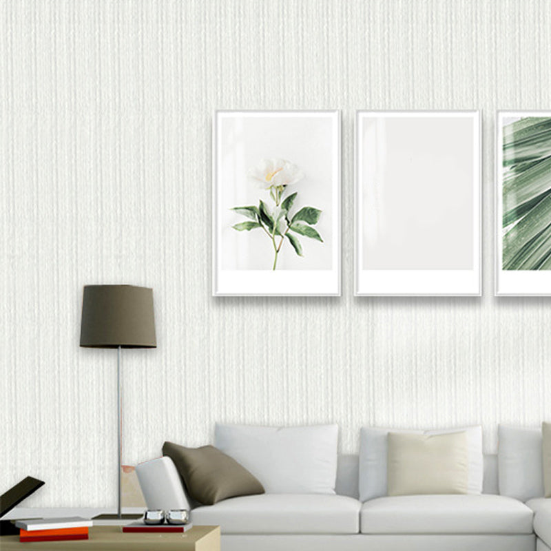 Simple Gunny Sack and Linen Pattern Non-Pasted Wallpaper for Restaurant and Dining Room, 31' x 20.5" Light Gray Clearhalo 'Area Rug' 'Modern wall decor' 'Modern' 'Rugs' 'Wall Decor' Rug' 1788815