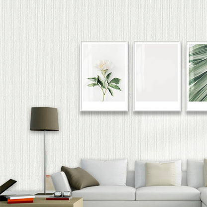 Simple Gunny Sack and Linen Pattern Non-Pasted Wallpaper for Restaurant and Dining Room, 31' x 20.5" Light Gray Clearhalo 'Area Rug' 'Modern wall decor' 'Modern' 'Rugs' 'Wall Decor' Rug' 1788815