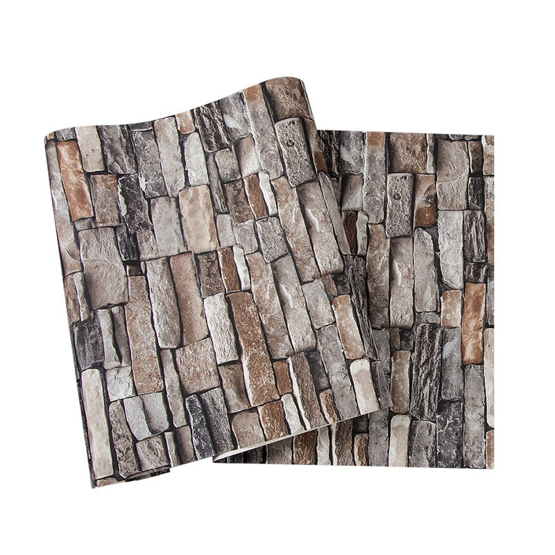 Neutral Color Stone Like 31'L x 20.5"W Non-Pasted Waterproof Wallpaper Clearhalo 'Industrial wall decor' 'Industrial' 'Wallpaper' Wall Decor' 1788839