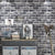 American Nostalgic Brick Decorative Non-Pasted Wallpaper, 31-foot x 20.5-inch Pewter Clearhalo 'Industrial wall decor' 'Industrial' 'Wallpaper' Wall Decor' 1788918
