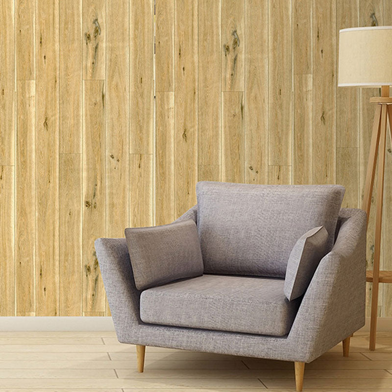 Faux Wood Wallpaper Roll Vinyl Removable Wall Covering for Accent Wall, 48.4 sq ft. Wood Clearhalo 'Country wall decor' 'Rustic' 'Wallpaper' Wall Decor' 1788948