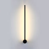 Needle Sword Iron Wall Light Fixture Simplicity Black 23.5/31.5 Inches High LED Sconce Ideas for Lounge Clearhalo 'Cast Iron' 'Glass' 'Industrial' 'Modern wall lights' 'Modern' 'Tiffany' 'Traditional wall lights' 'Wall Lamps & Sconces' 'Wall Lights' Lighting' 1788956