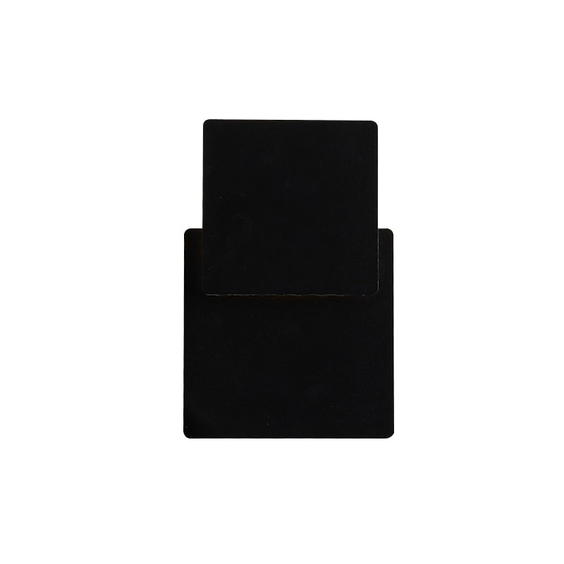 Iron Moveable Shade Square Wall Lamp Minimalism Novelty Black/White LED Sconce Lighting in Warm/White Light Clearhalo 'Cast Iron' 'Glass' 'Industrial' 'Modern wall lights' 'Modern' 'Tiffany' 'Traditional wall lights' 'Wall Lamps & Sconces' 'Wall Lights' Lighting' 1789053