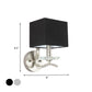 Cube Bedside Wall Lamp Fabric Single Modern Wall Light Sconce in Grey/Black with Crystal Accent Clearhalo 'Modern wall lights' 'Modern' 'Wall Lamps & Sconces' 'Wall Lights' Lighting' 1789621