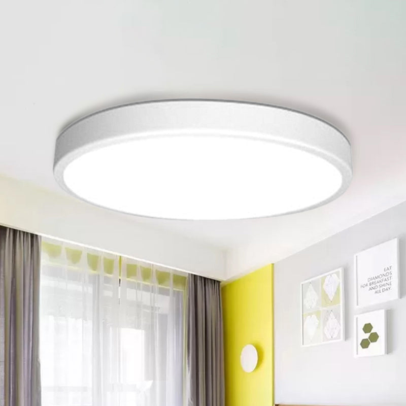 White LED Flush Mount Light, Ultra Thin Ceiling Lighting with Acrylic Shade for Bedroom Modern Style Clearhalo 'Ceiling Lights' 'Close To Ceiling Lights' 'Close to ceiling' 'Flush mount' Lighting' 1790947