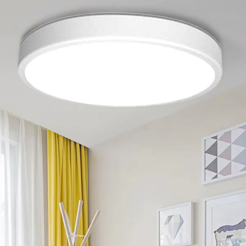 White LED Flush Mount Light, Ultra Thin Ceiling Lighting with Acrylic Shade for Bedroom Modern Style Clearhalo 'Ceiling Lights' 'Close To Ceiling Lights' 'Close to ceiling' 'Flush mount' Lighting' 1790948