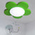 Bedroom Ceiling Light for Kids, Macaron Flush Mount Lighting with Acrylic Floral Shade Green Clearhalo 'Ceiling Lights' 'Close To Ceiling Lights' 'Close to ceiling' 'Flush mount' Lighting' 1790952