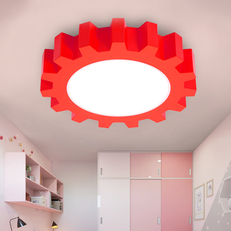 Metal Gear Ceiling Mount Light Cartoon LED Ceiling Light for Kindergarten Clearhalo 'Ceiling Lights' 'Close To Ceiling Lights' 'Close to ceiling' 'Flush mount' Lighting' 1790964