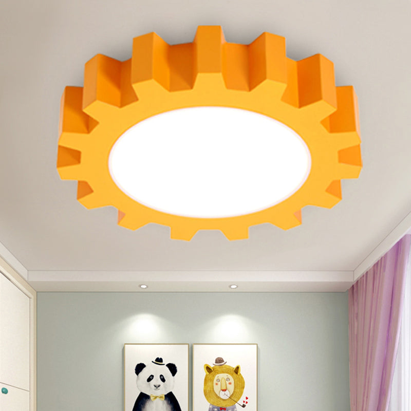 Metal Gear Ceiling Mount Light Cartoon LED Ceiling Light for Kindergarten Clearhalo 'Ceiling Lights' 'Close To Ceiling Lights' 'Close to ceiling' 'Flush mount' Lighting' 1790967