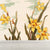 Yellow Flowers Mural Decal Florentine Contemporary Stain-Proof Wall Art for Kitchen Yellow Clearhalo 'Wall Decor' 'Wall Mural' 1791762