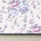 Purple Flower Print Mural Wallpaper Florentine Contemporary Stain Resistant Wall Art Clearhalo 'Wall Decor' 'Wall Mural' 1791829