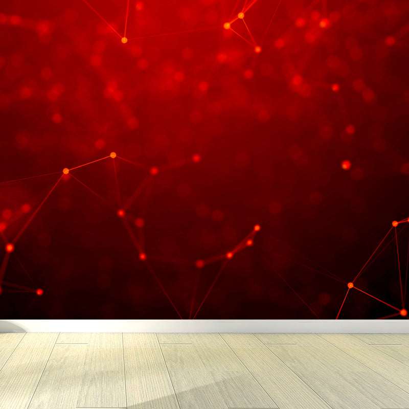 Abstract Pattern Mural Decal Modern Non-Woven Textured Wall Covering in Pastel Color Clearhalo 'Wall Decor' 'Wall Mural' 1791903