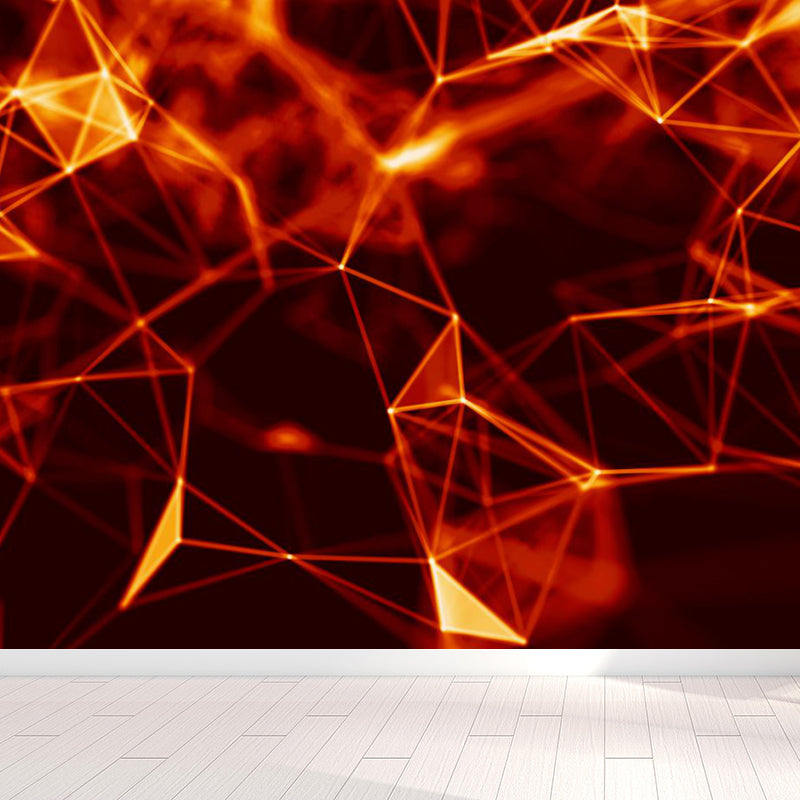 Abstract Pattern Mural Decal Modern Non-Woven Textured Wall Covering in Pastel Color Clearhalo 'Wall Decor' 'Wall Mural' 1791908