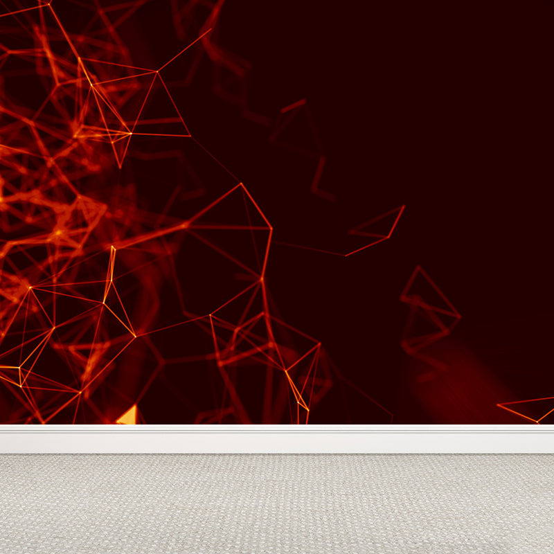 Abstract Pattern Mural Decal Modern Non-Woven Textured Wall Covering in Pastel Color Clearhalo 'Wall Decor' 'Wall Mural' 1791918