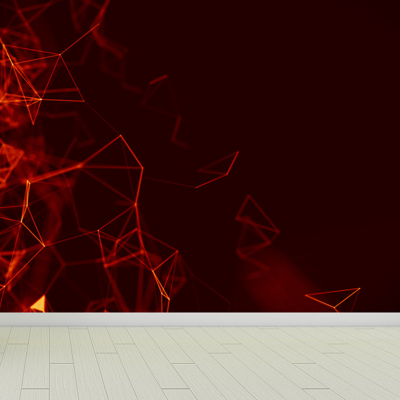 Abstract Pattern Mural Decal Modern Non-Woven Textured Wall Covering in Pastel Color Clearhalo 'Wall Decor' 'Wall Mural' 1791919