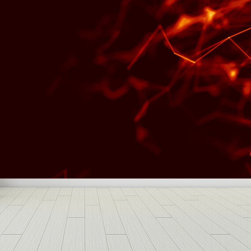 Abstract Pattern Mural Decal Modern Non-Woven Textured Wall Covering in Pastel Color Black Clearhalo 'Wall Decor' 'Wall Mural' 1791922