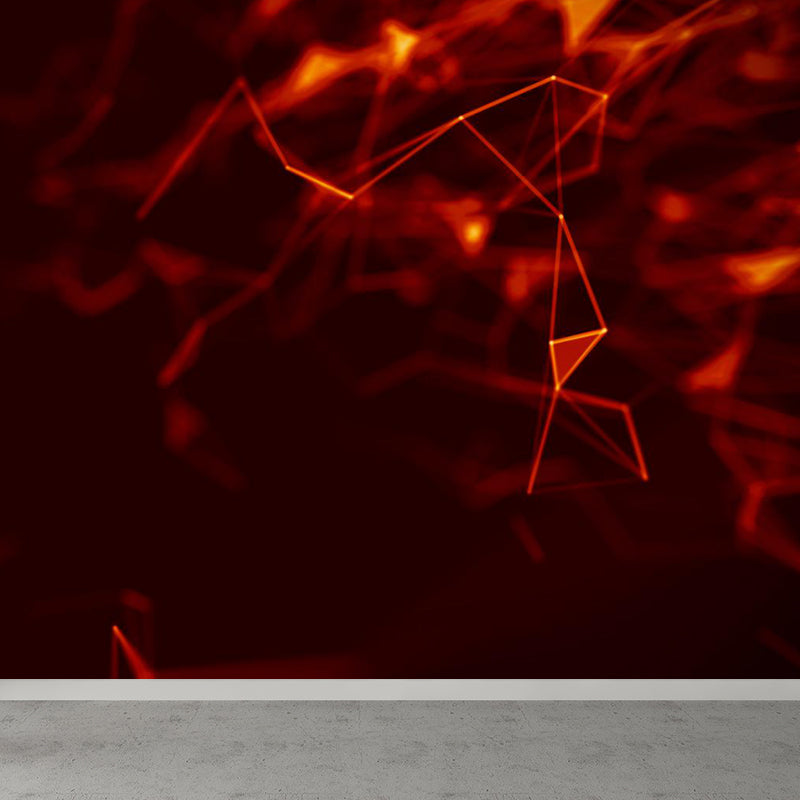 Abstract Pattern Mural Decal Modern Non-Woven Textured Wall Covering in Pastel Color Clearhalo 'Wall Decor' 'Wall Mural' 1791924