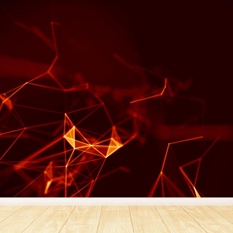 Magical Structure Diagram Wall Mural Contemporary Non-Woven Material Wall Covering Black Clearhalo 'Wall Decor' 'Wall Mural' 1791942