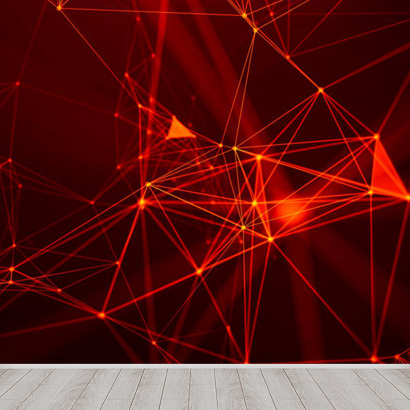 Abstract Mural Decal Modern Decorative Living Room Wall Covering, Custom Printed Black custom Clearhalo 'Wall Decor' 'Wall Mural' 1791973